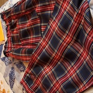 💜2/$15 or 4/$25 Red and Nacy Checked Trousers size 2x with Tags